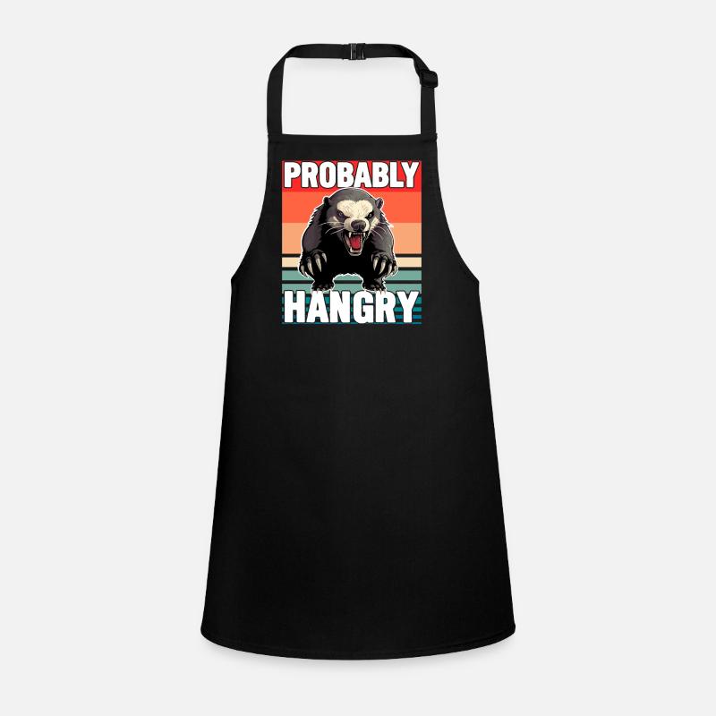 Honey Badger Probably Hangry Children's Apron