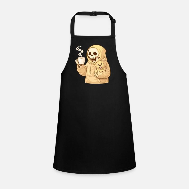 Cozy Skeleton with Dog – Warm Closeness Children's Apron