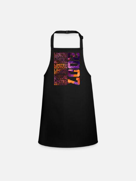 19TH BIRTHDAY LIMITED EDITION 2007 - Children's Apron - black - Front