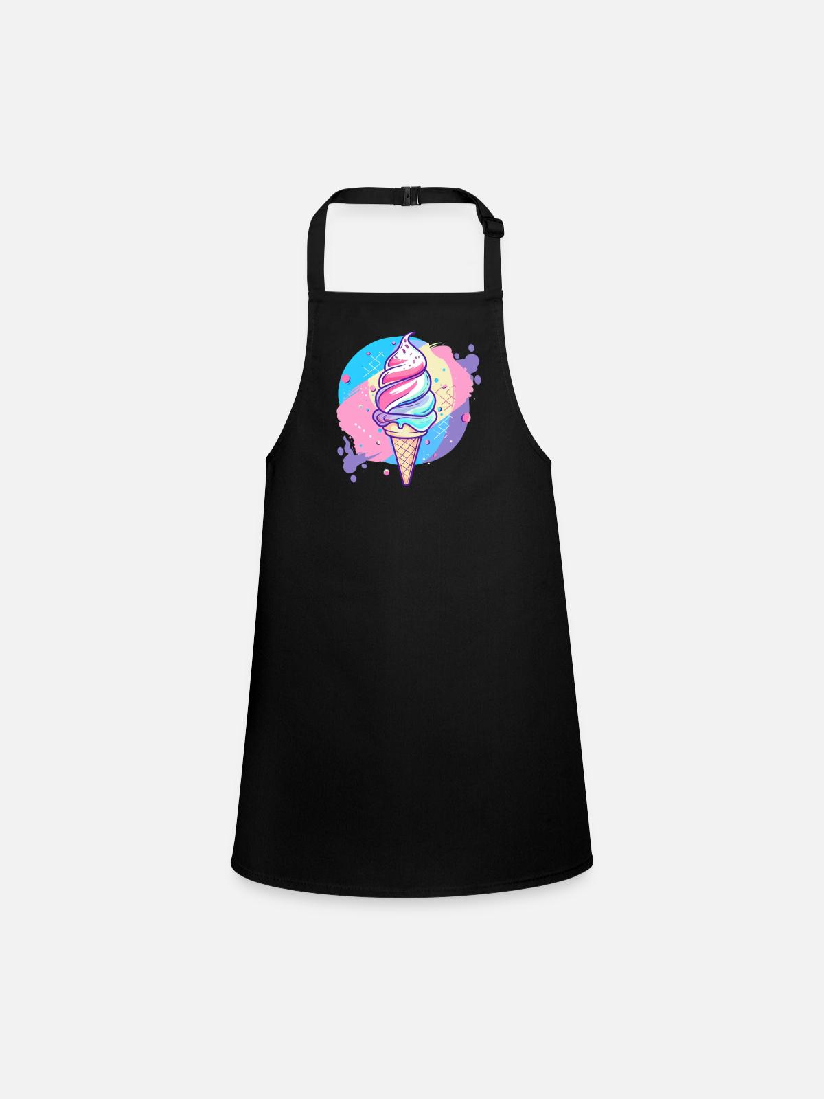 eiscreme - Children's Apron - black - Front