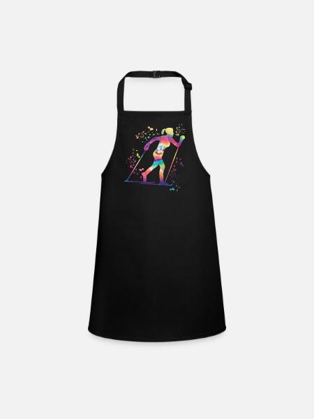 Cross-country skiing Cross-country skiing - Children's Apron - black - Front