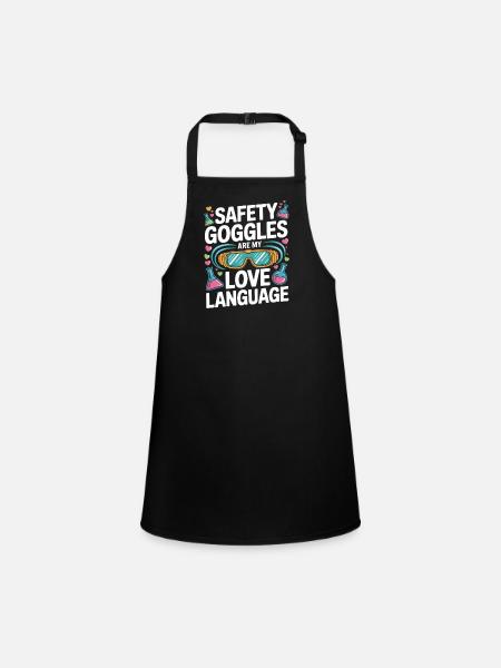 Lunettes de sécurité Love Language - Tablier Enfant - noir - Devant