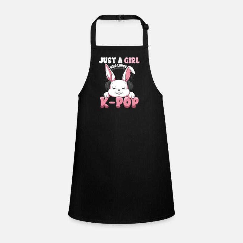 K-Pop Bunny with Headphones Children's Apron