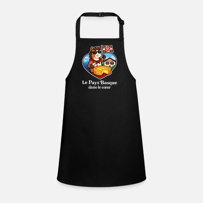 Basque Country in the Heart Pottok Basque Cake Children's Apron