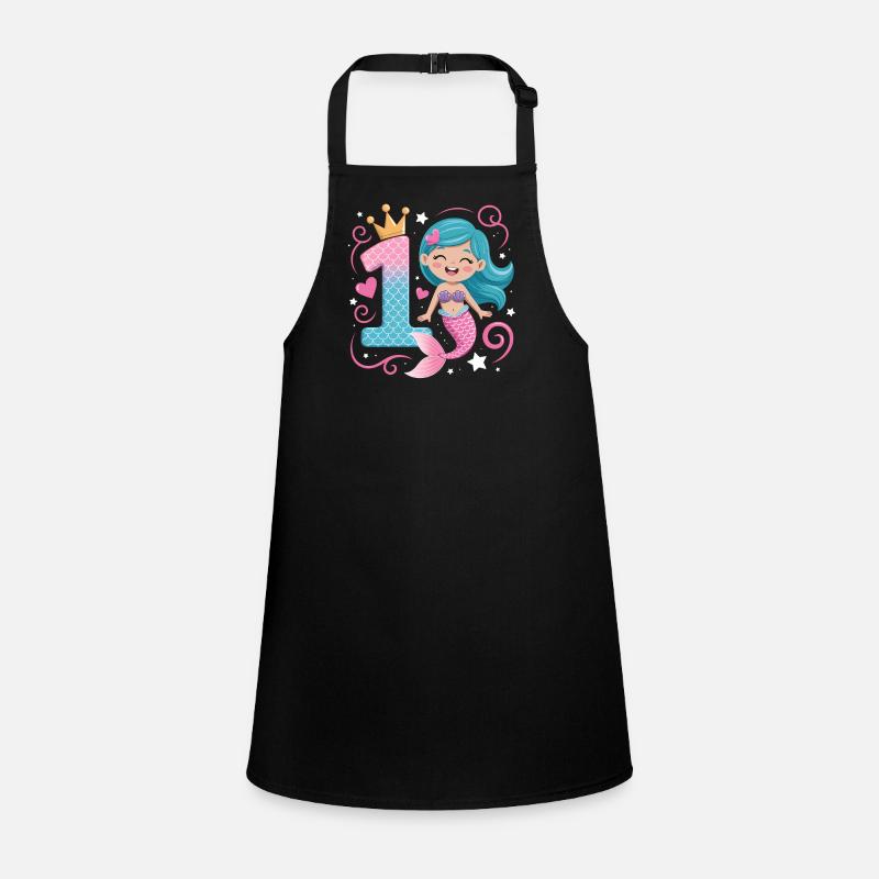 Mermaid 1st Birthday 1 Year Children's Apron