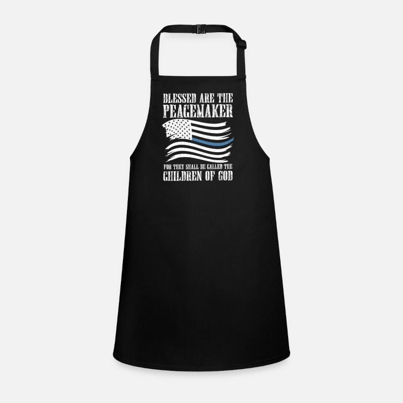 Chemise du verset biblique du drapeau Peacemaker Tablier Enfant