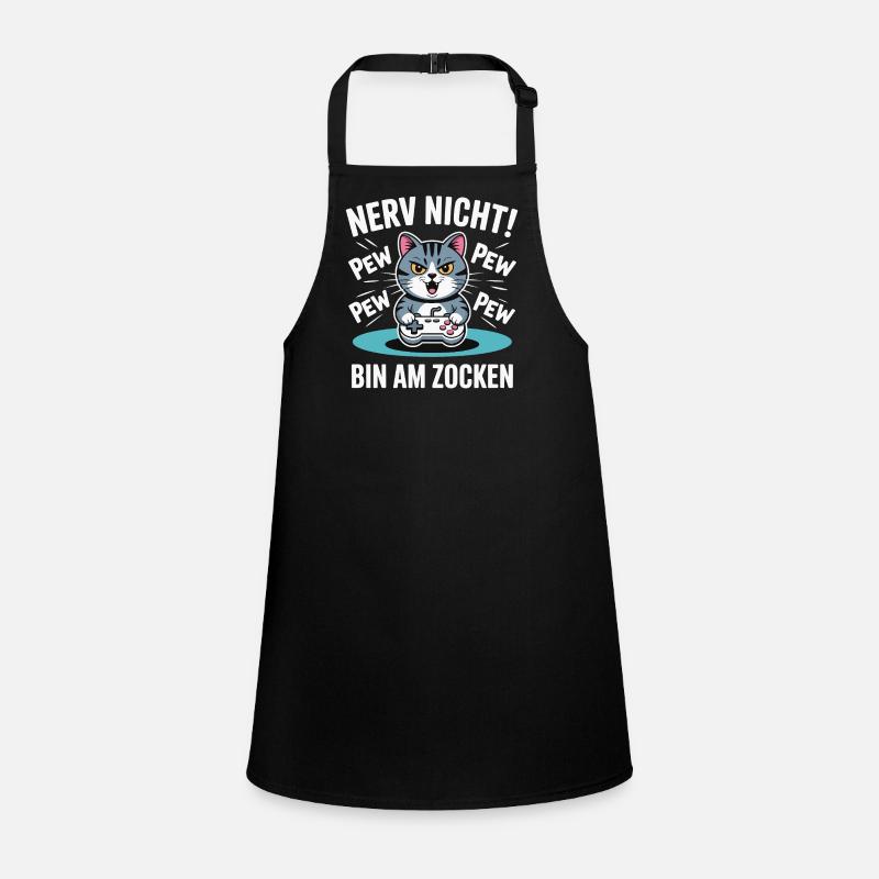 Nerve Not I'm Gambling Gamer Cat Design Children's Apron