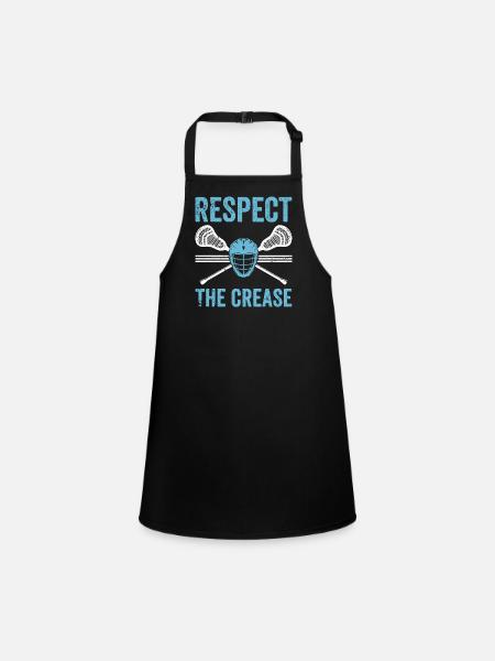 Respect the crease - Children's Apron - black - Front