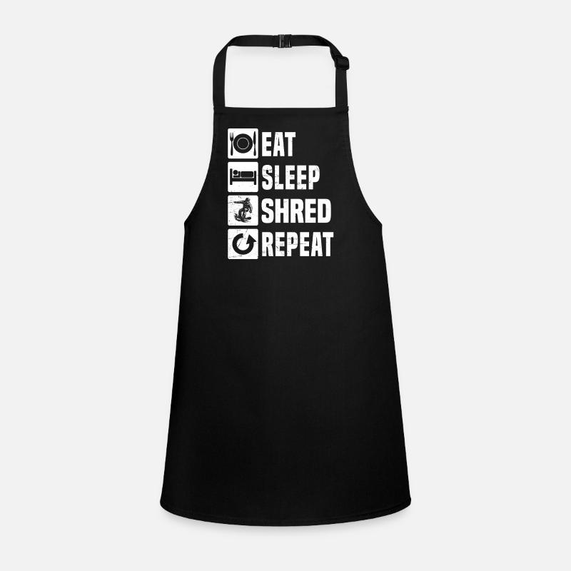 Clear snowboard message Children's Apron