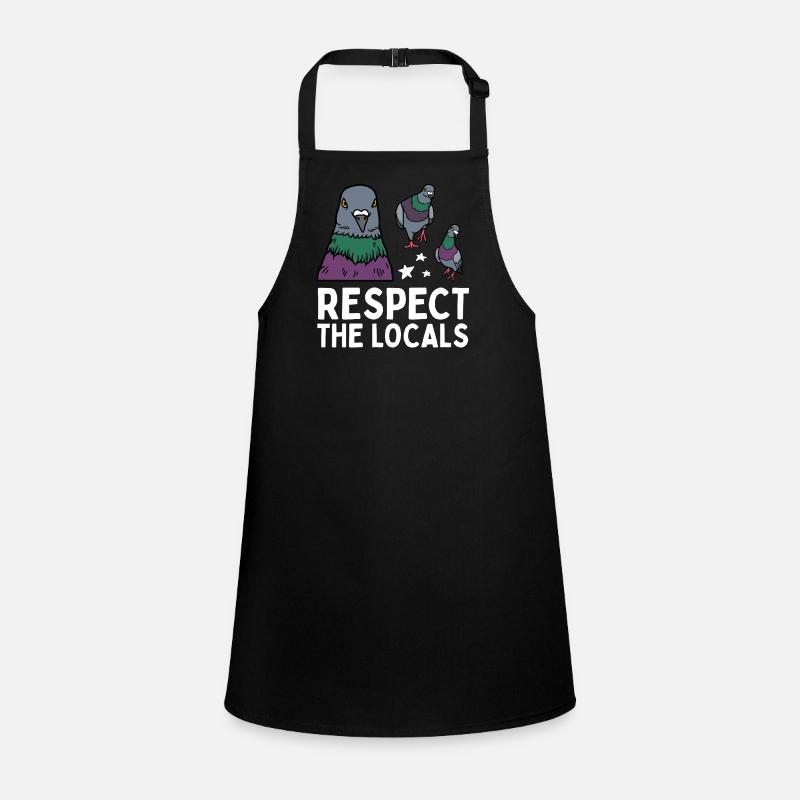 Respect les locaux Pigeons coo Tablier Enfant