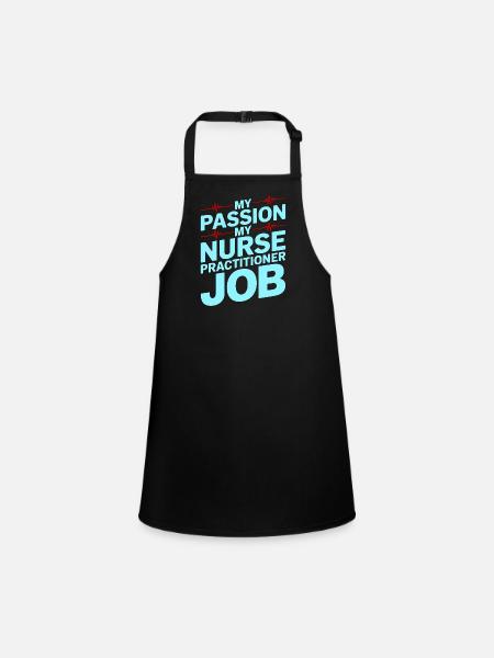 Infirmière praticienne Ma passion Ma Infirmerie Avancée - Tablier Enfant - noir - Devant