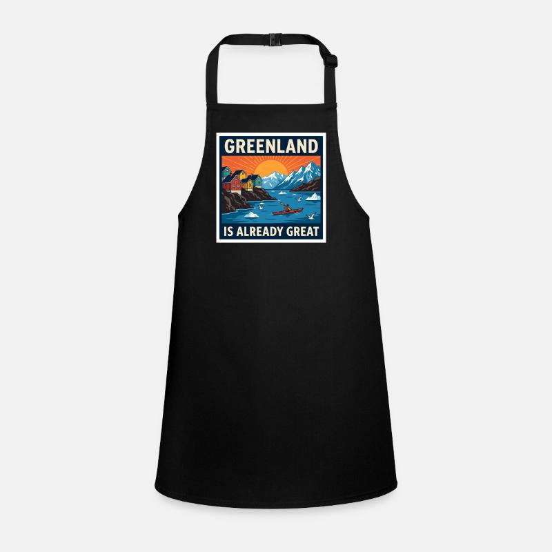Greenland Is Already Great Kayak Landscape Children's Apron