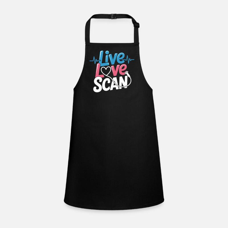 Live Love Scan Herzbeat Schürze für Kinder