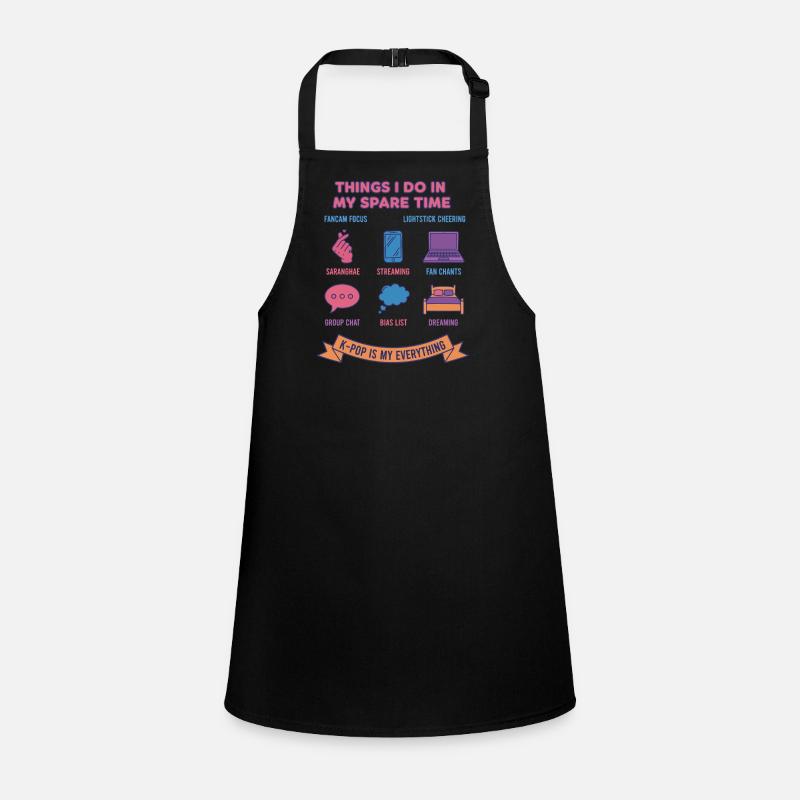 Things I Do In My Spare Time K-Pop Children's Apron