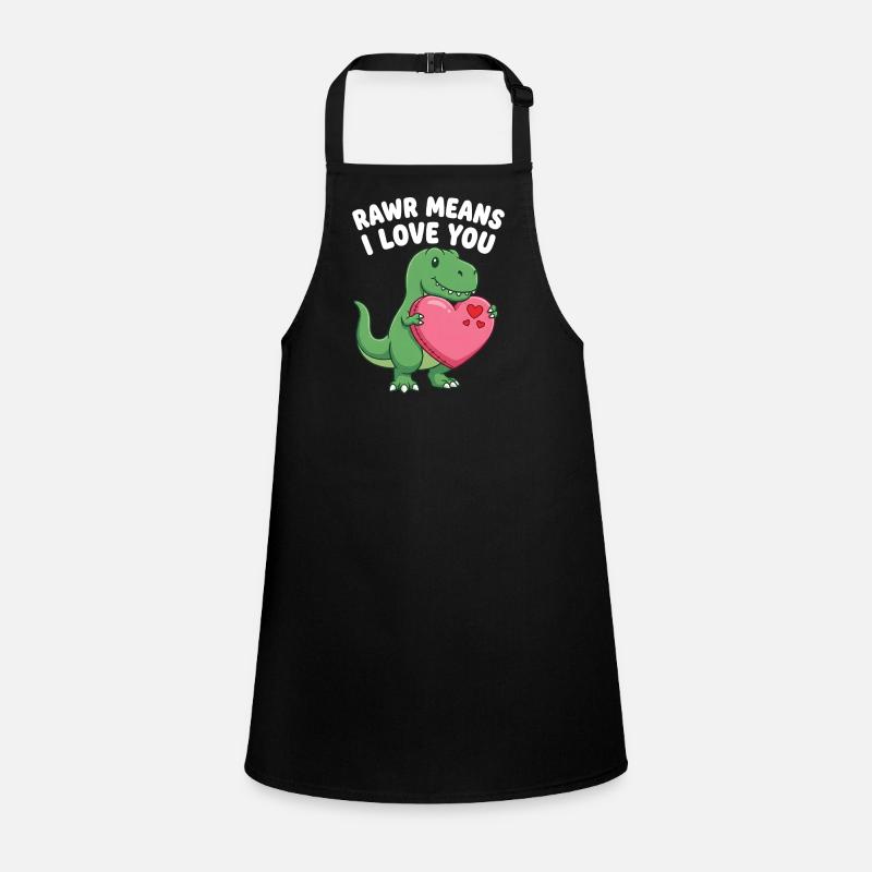 Rawr signifie « Je t’aime » Mignon dinosaure T-Rex Tablier Enfant