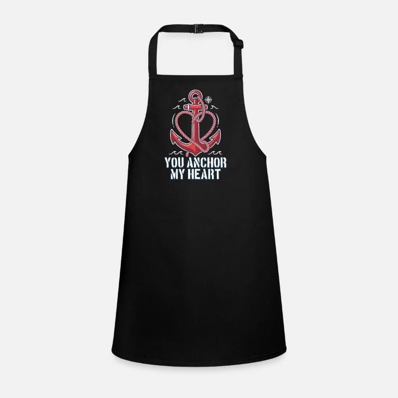 Tu ancres mon cœur Bateau nautique de navigation Valentine Tablier Enfant