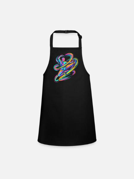 karate - Children's Apron - black - Front