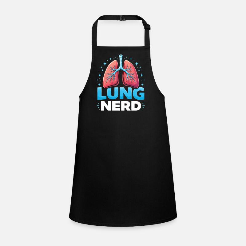 Lung Nerd: bunte Lungenillustration Schürze für Kinder