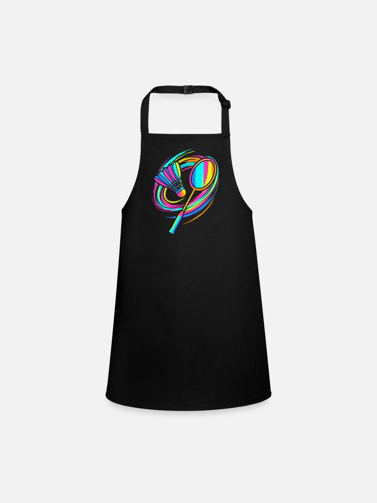 Badminton rackets - Children's Apron - black - Front