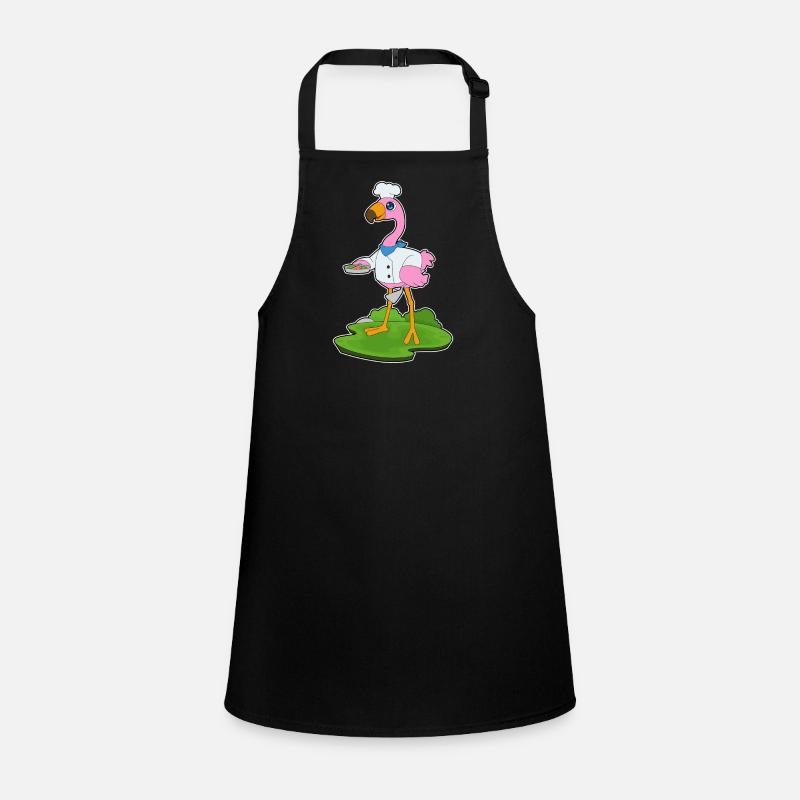 Flamingo Cooking Pan Cooking Children's Apron
