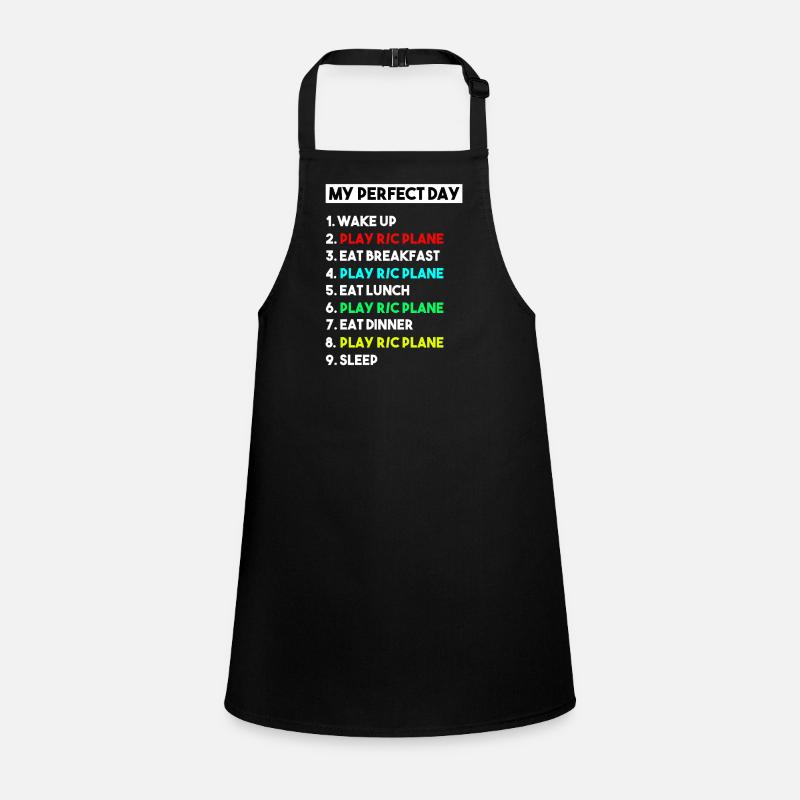 My Perfect Day Play RC Plane Hobby Schedule Children's Apron