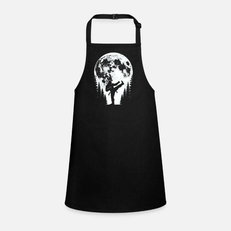 Bigfoot Karate Moon Children's Apron