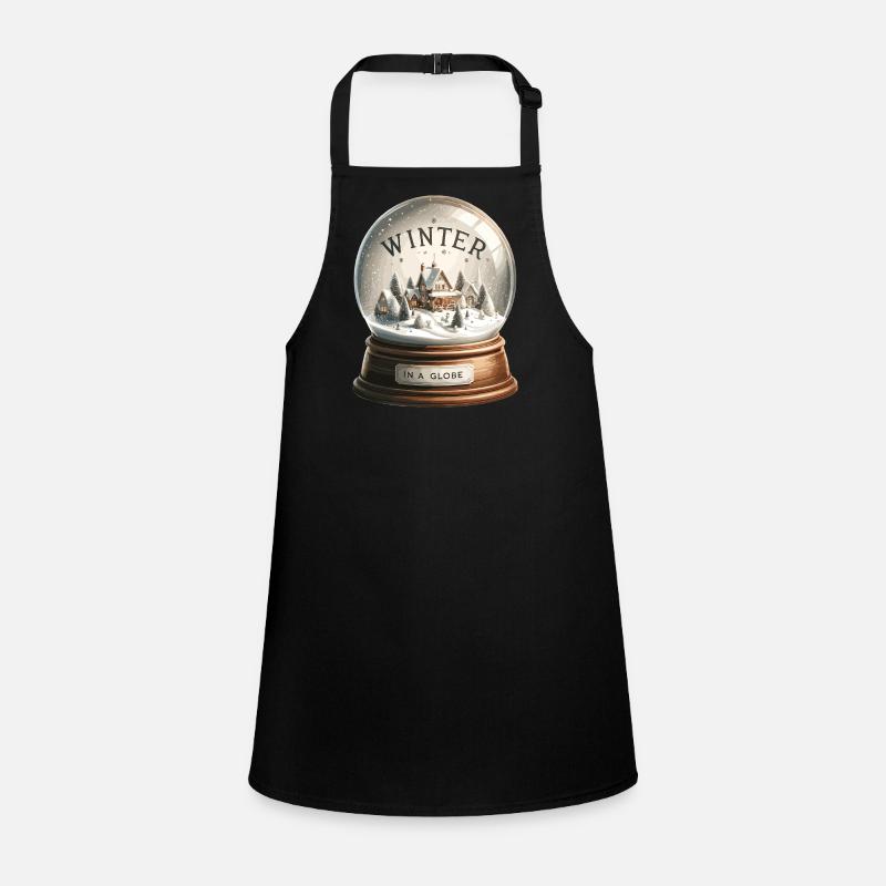 Winter Magic Snow Globe Village Children's Apron