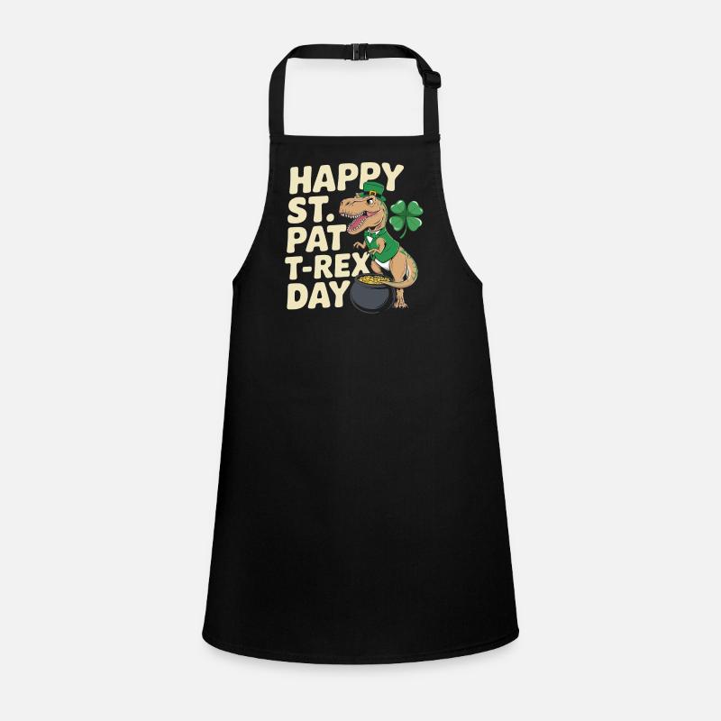 Dino Leprechaun St Patrick Day Children's Apron