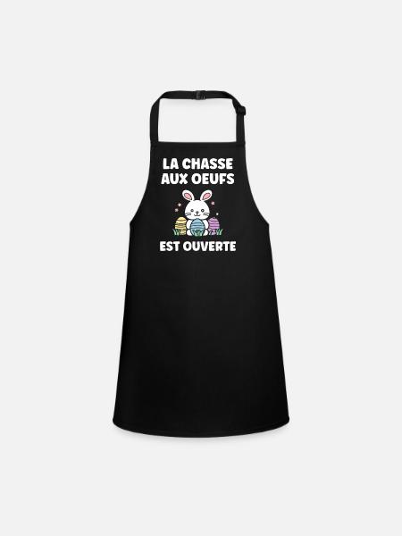 egg hunt - Children's Apron - black - Front