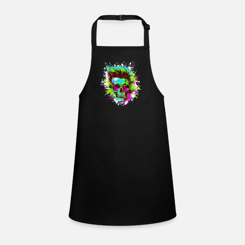 Techno Skull Party Children's Apron