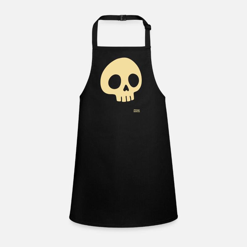 Minimalist skull in beige Children's Apron