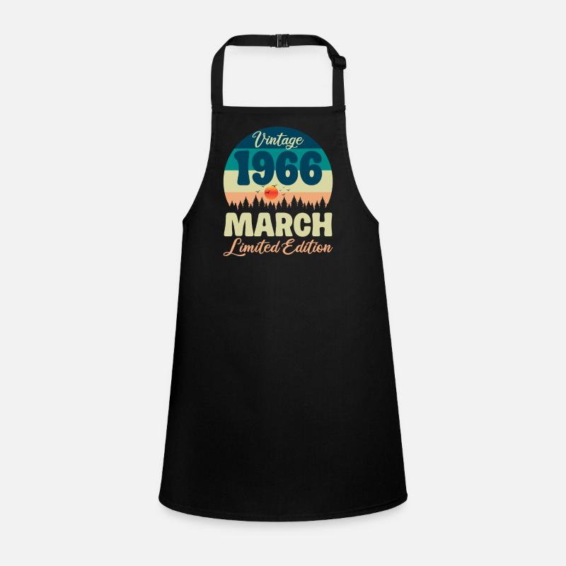Vintage March 1966 60 Year Anniversary Gift Children's Apron