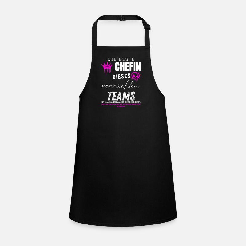 beste Chefin verrücktes Team Chefin geschenke Children's Apron