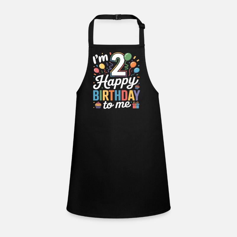 Colorful Second Birthday Cheers Children's Apron