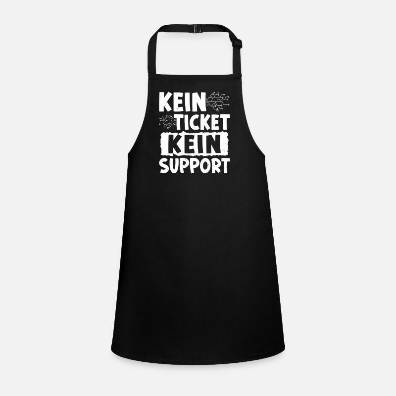 Nerd Computer KEIN TICKET KEIN PROBLEM LUSTIG Schürze für Kinder