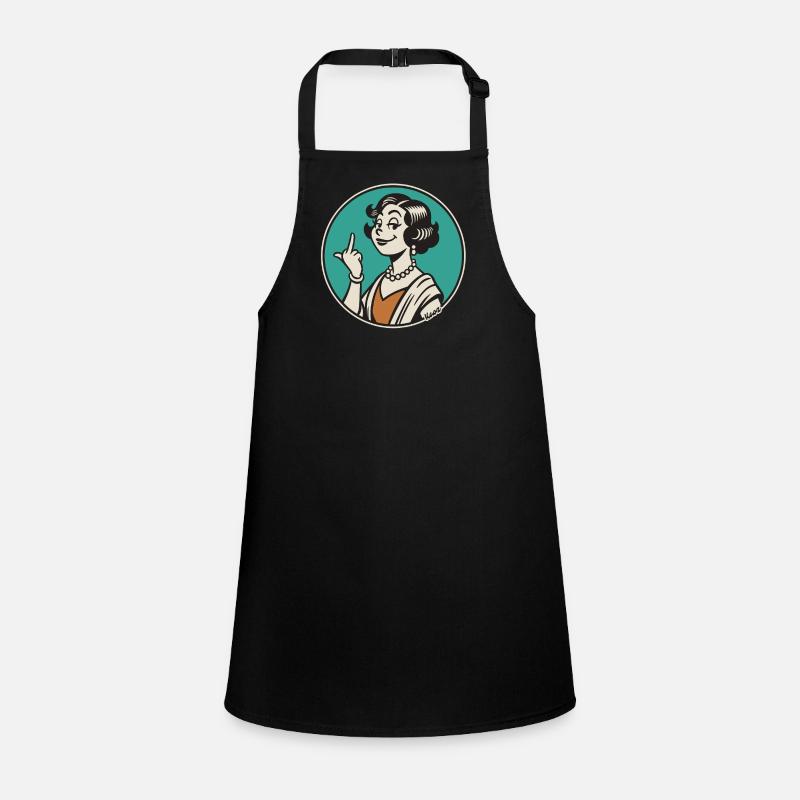 Retro Sass: Vintage Pinup Middle Finger Children's Apron