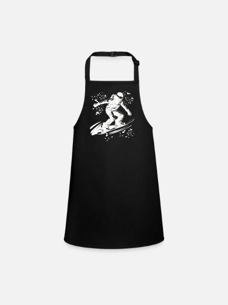 Snowboarder Snowboarding Snowboard - Schürze für Kinder - Schwarz - Vorne