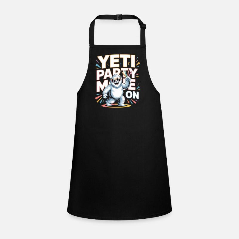 Yeti Party Mode – Funny Party Monster Children's Apron
