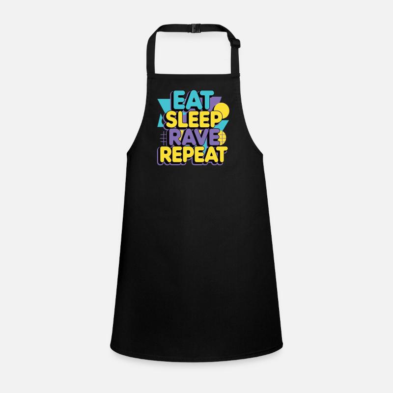 Eat Sleep Rave Repeat – Techno Party Saying Children's Apron