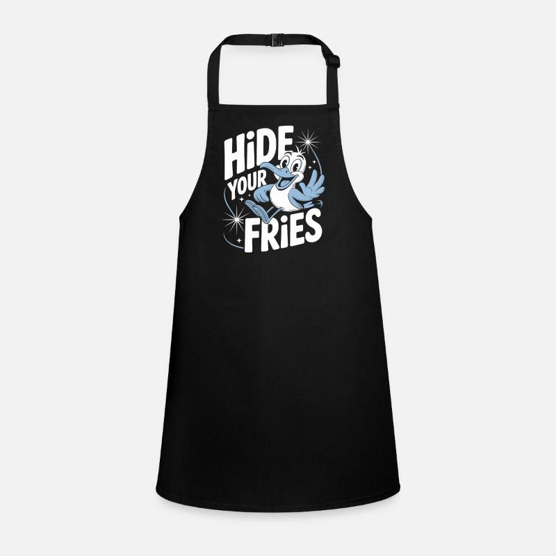Hide Your Fries Bird Joke Children's Apron