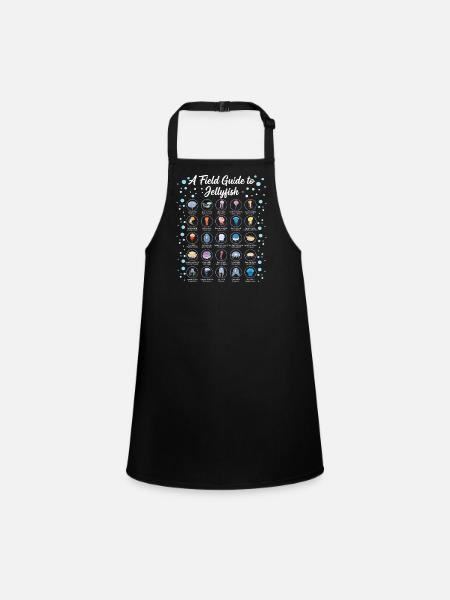 Guide To Jellyfish Scientific Biology - Children's Apron - black - Front