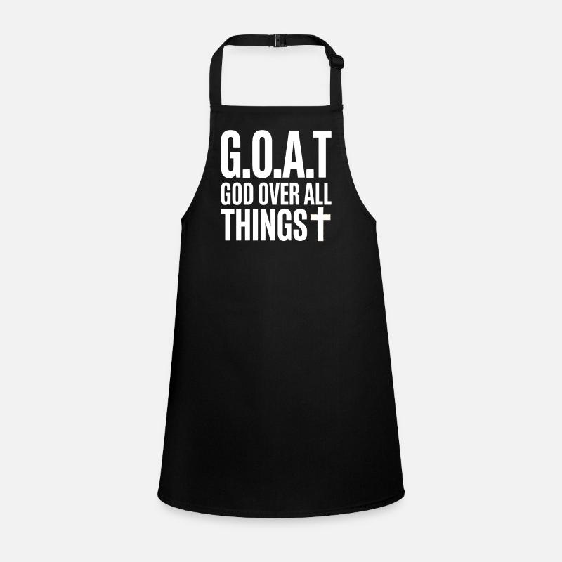 G.O.A.T God Over All Things Cross Children's Apron