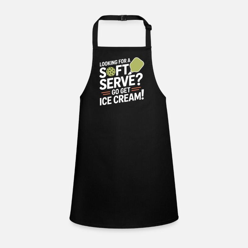 Joueur de pickleball à la recherche d’un dinking soft serve Tablier Enfant