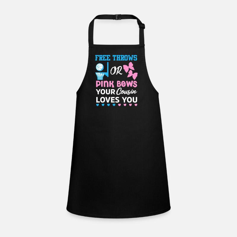 Cousin Love: Free Throws and Pink Bows Children's Apron