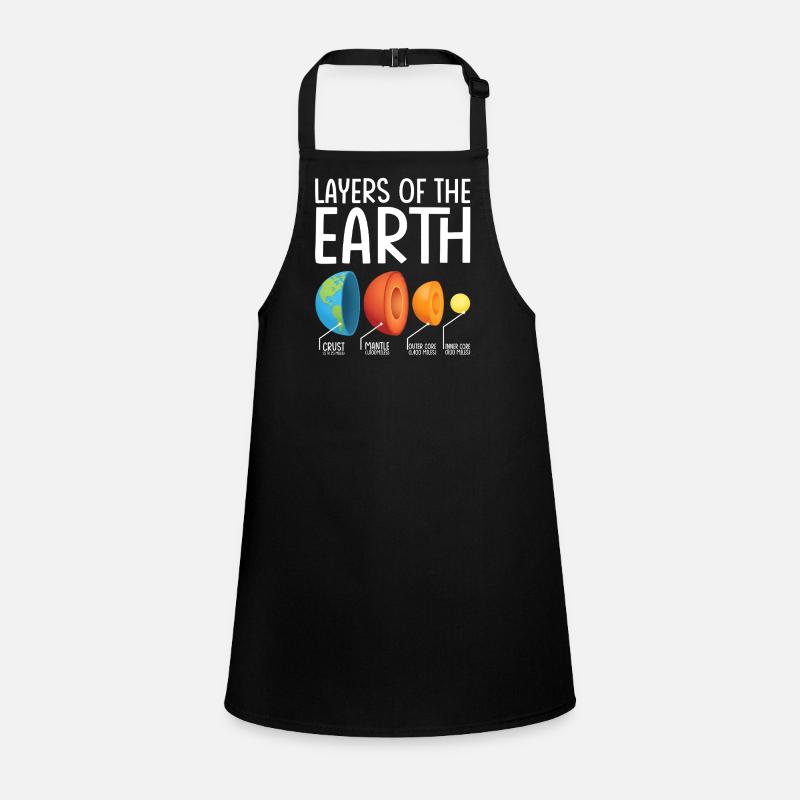 Earth Layers Exploded Diagram Children's Apron