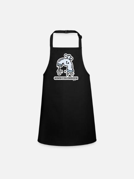 Constant Minor Inconvenience Faucet - Children's Apron - black - Front