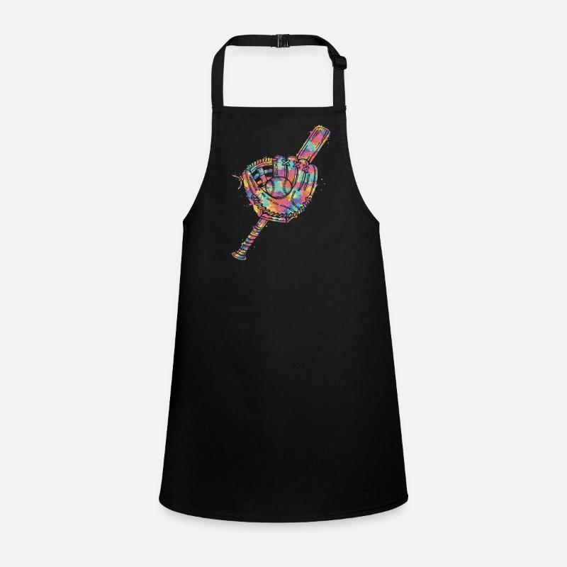 Ball and Bat Glove Multicolor Children's Apron