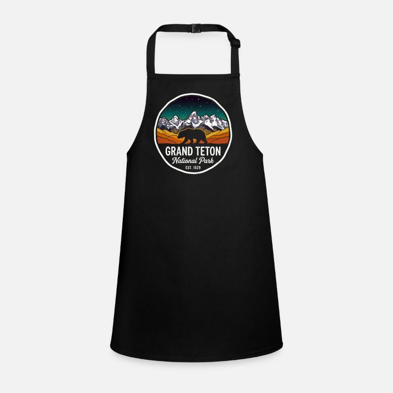 Panorama nocturne de Grand Teton Tablier Enfant