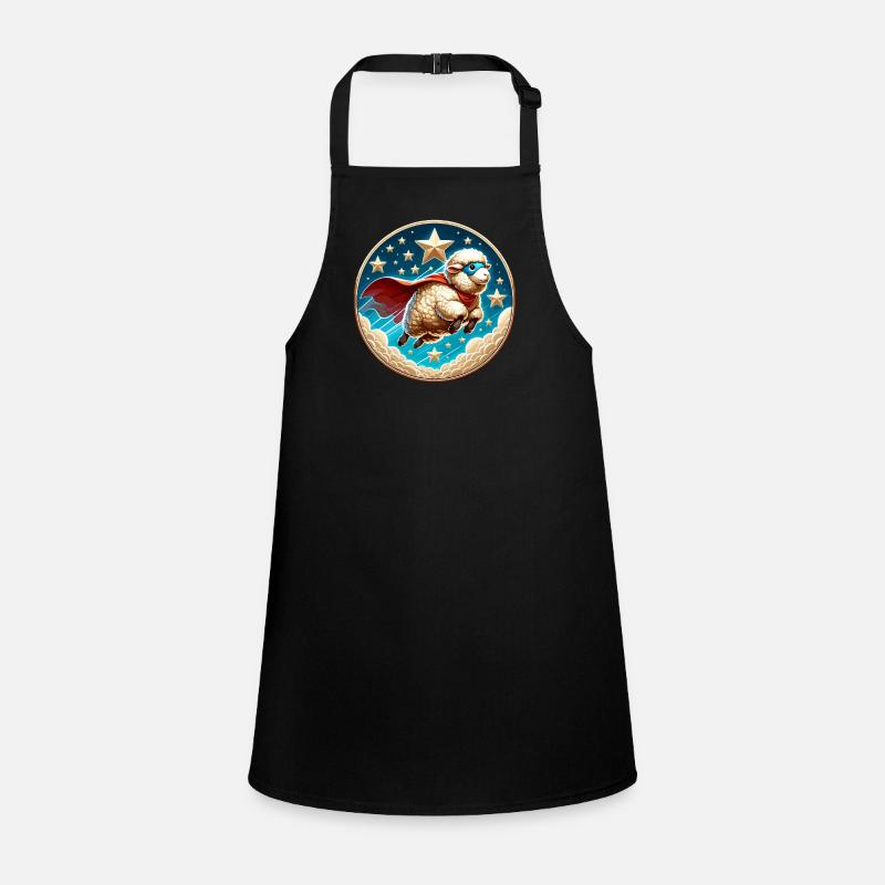 Sheep Superhero Sheep Wool Hero Children's Apron