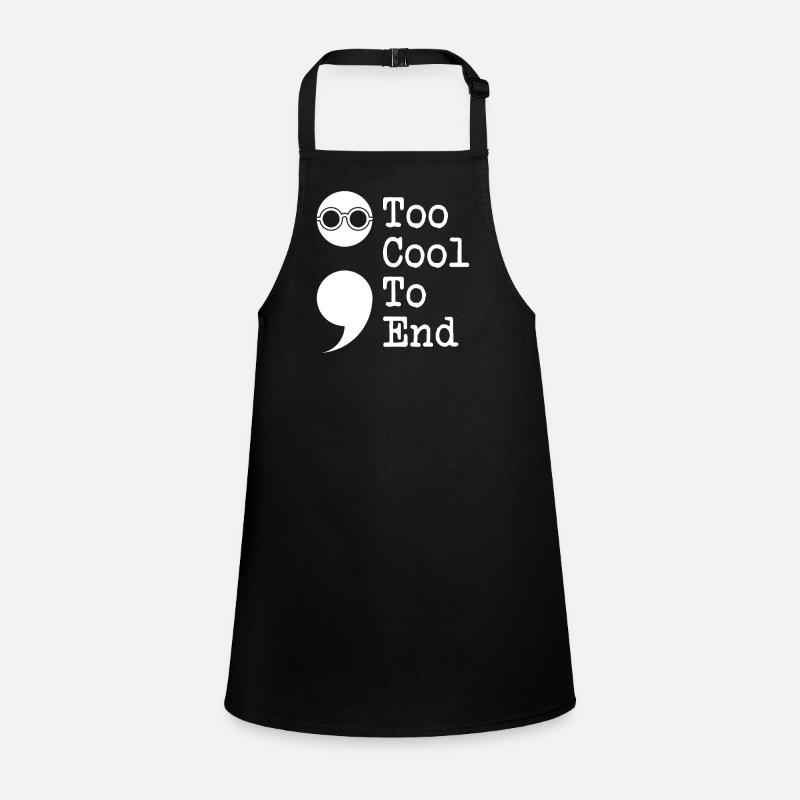 Point-virgule trop cool pour finir point-virgule Tablier Enfant